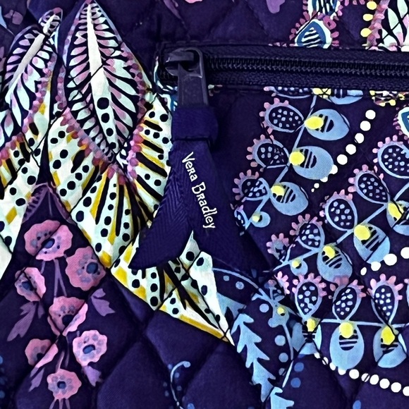 NWOT Vera Bradley Vibrant Purple Patterned Women's Crossbody purse - Picture 9 of 9